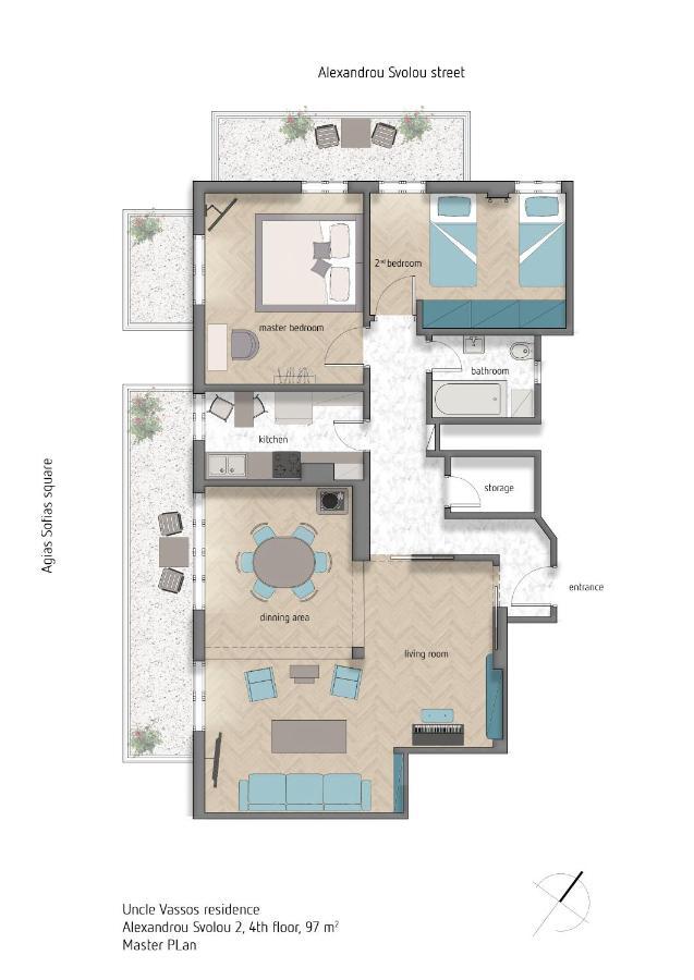 Deluxe Residence Uncle Vassos Thessaloniki Exterior photo